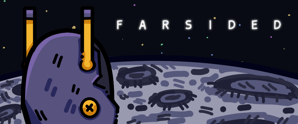 Farsided official banner art from the game's itch.io page